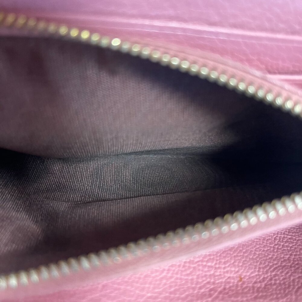 Miu Miu Pink Madras Leather Envelope-style Wallet Clutch - Preowned - Picture 11 of 14